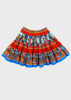 Детская юбка Dolce&Gabbana с орнаментом, фото